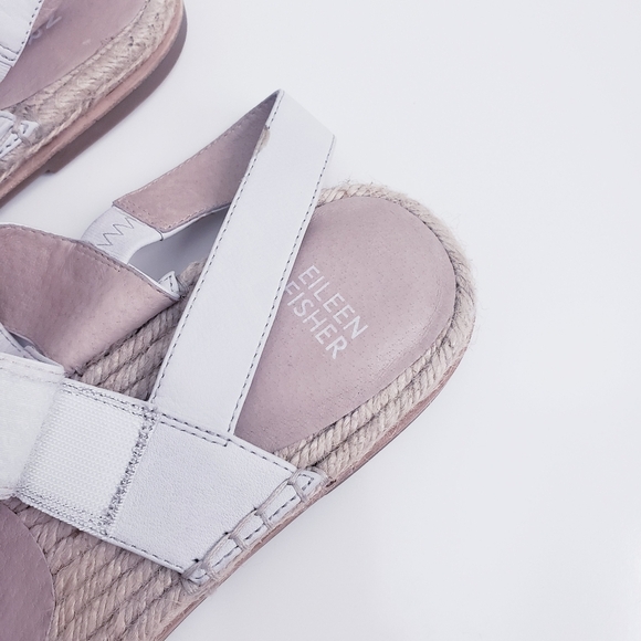 Eileen Fisher Max Espadrille Sandal In Washed Leather - Picture 3 of 6